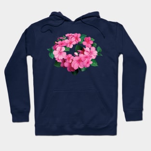 Impatiens - Circle of Pink Impatiens Hoodie